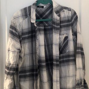 Blue and White flannel